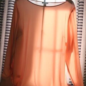 Ann Taylor peach blouse